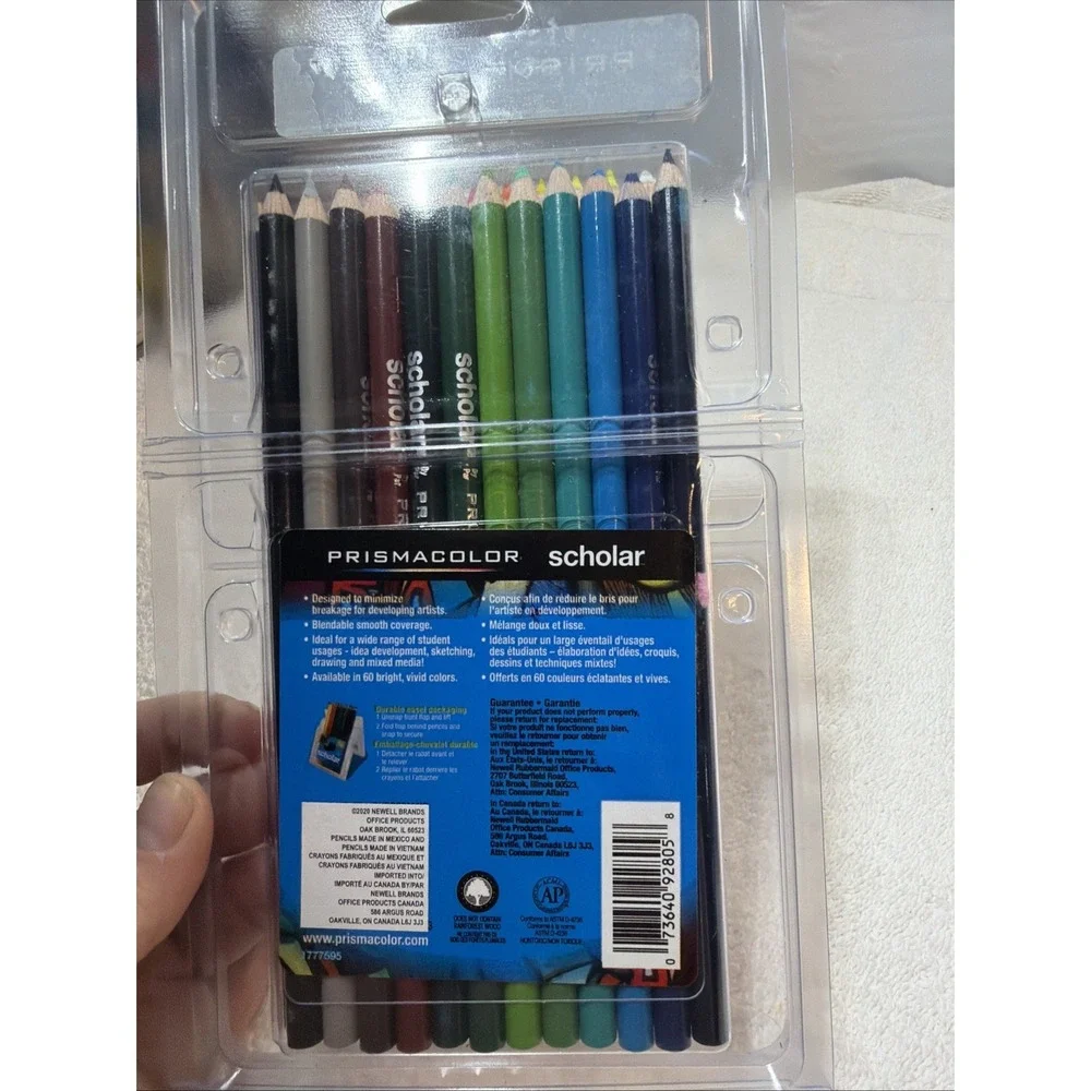 Prismacolor Scholar Colored Pencil 24 Piece Set 92805 Brand New